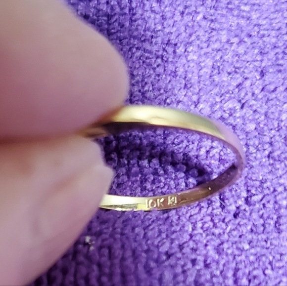 2 pink ice 10k gold sold together - Picture 4 of 8